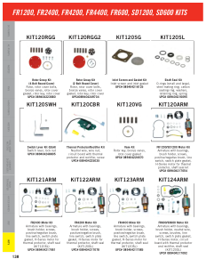 Fill-Rite catalog page 138 showing part KIT120ARM